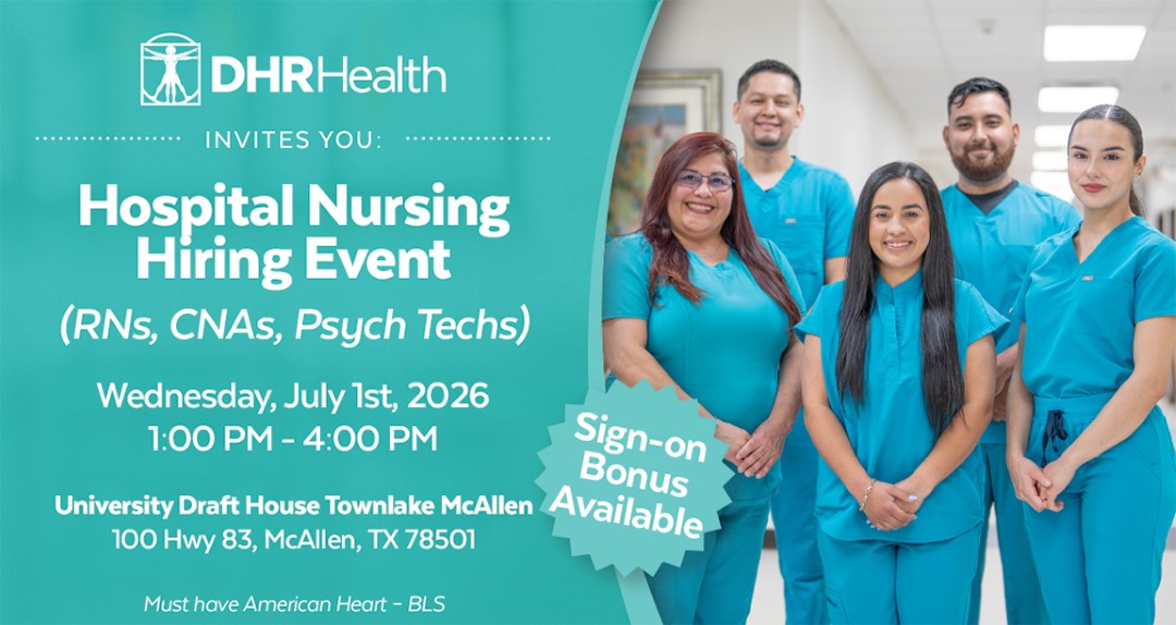 Hospital Nursing Hiring Event July 1