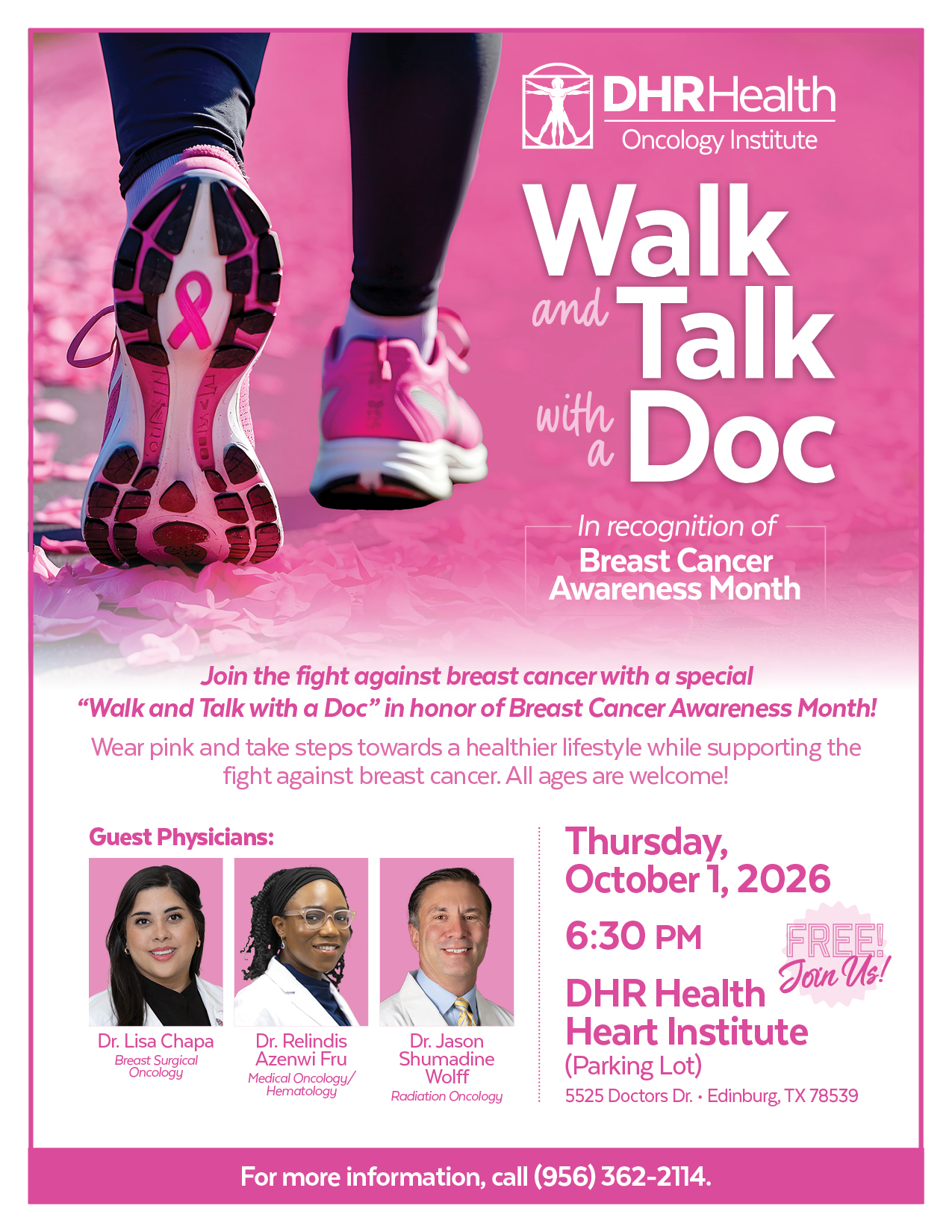 2026 WALK & TALK WITH DOC FLYER.02 1