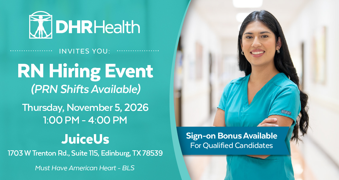 RN 26 PRN Hiring Event November 01